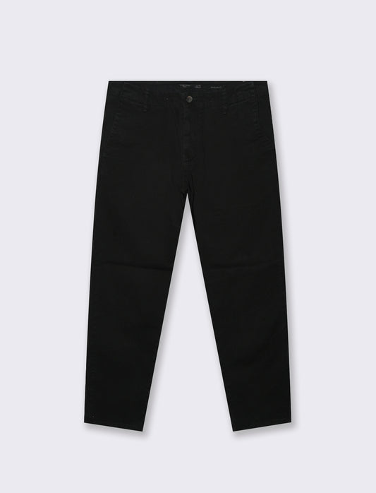 PANTALONI CHINO REGULAR FIT - Nero
