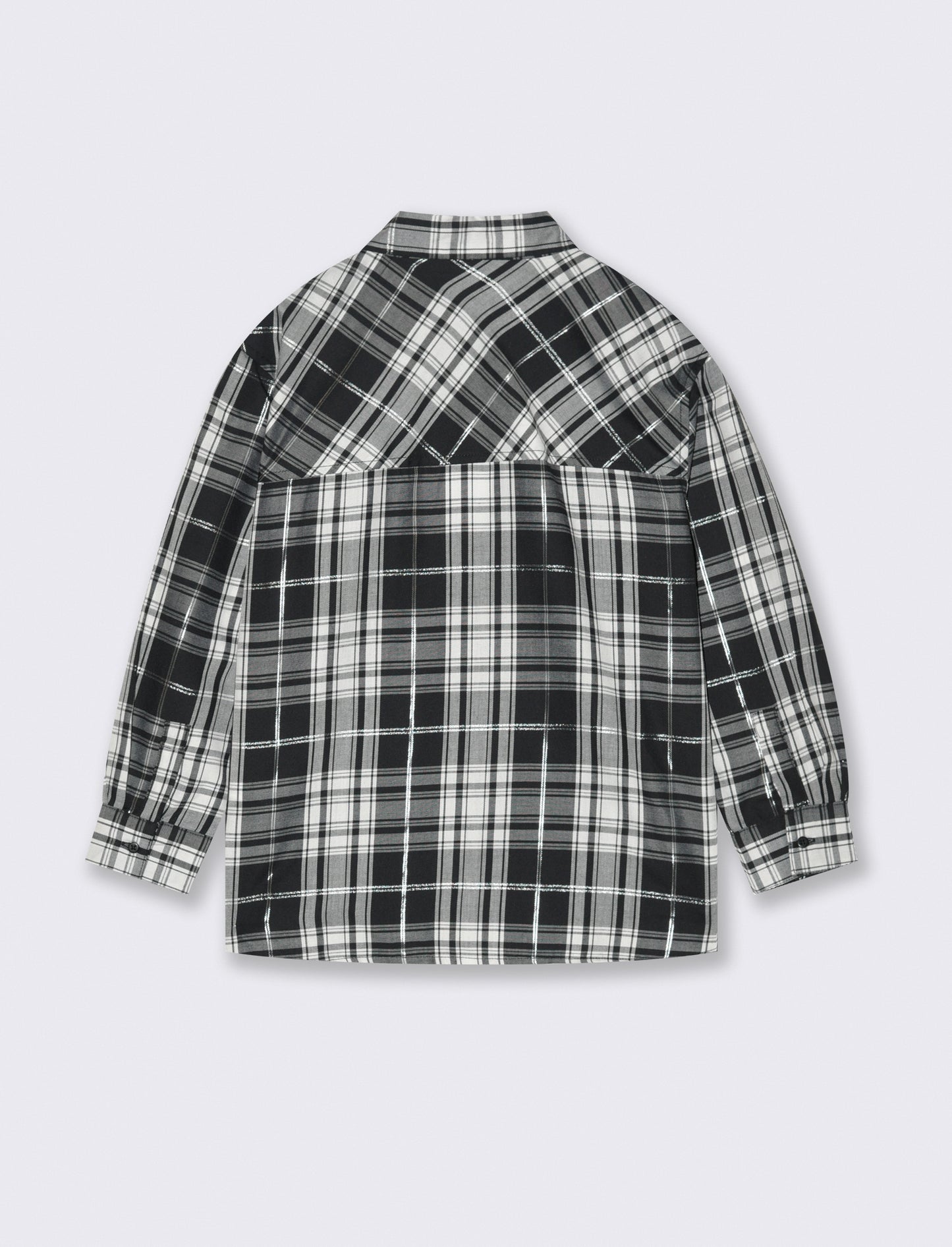 Camicia manica lunga con taschino. - Nero