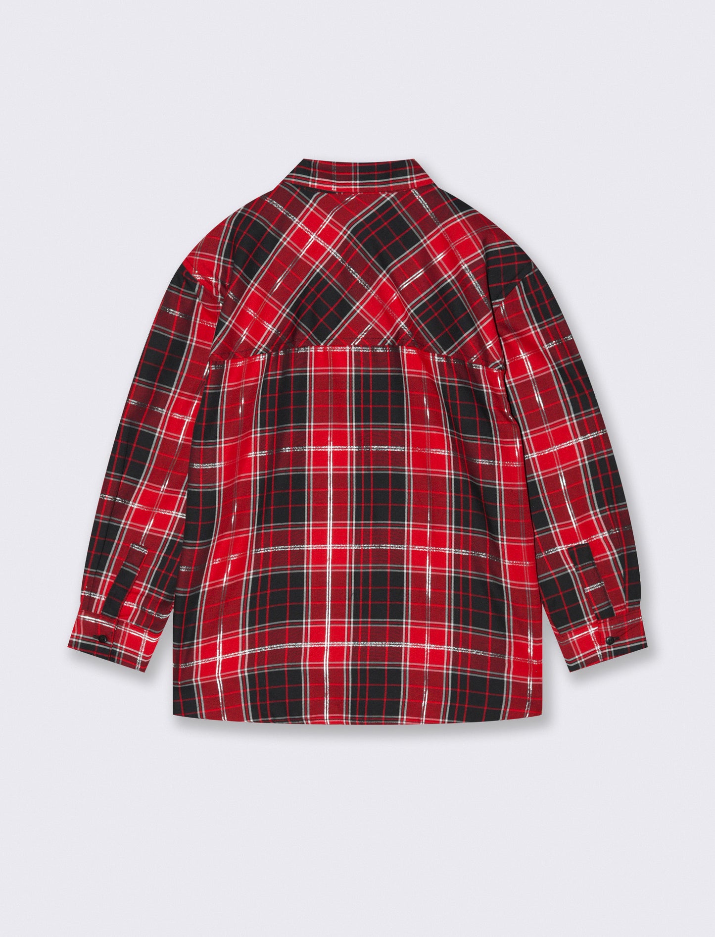Camicia manica lunga con taschino. - Bordeaux