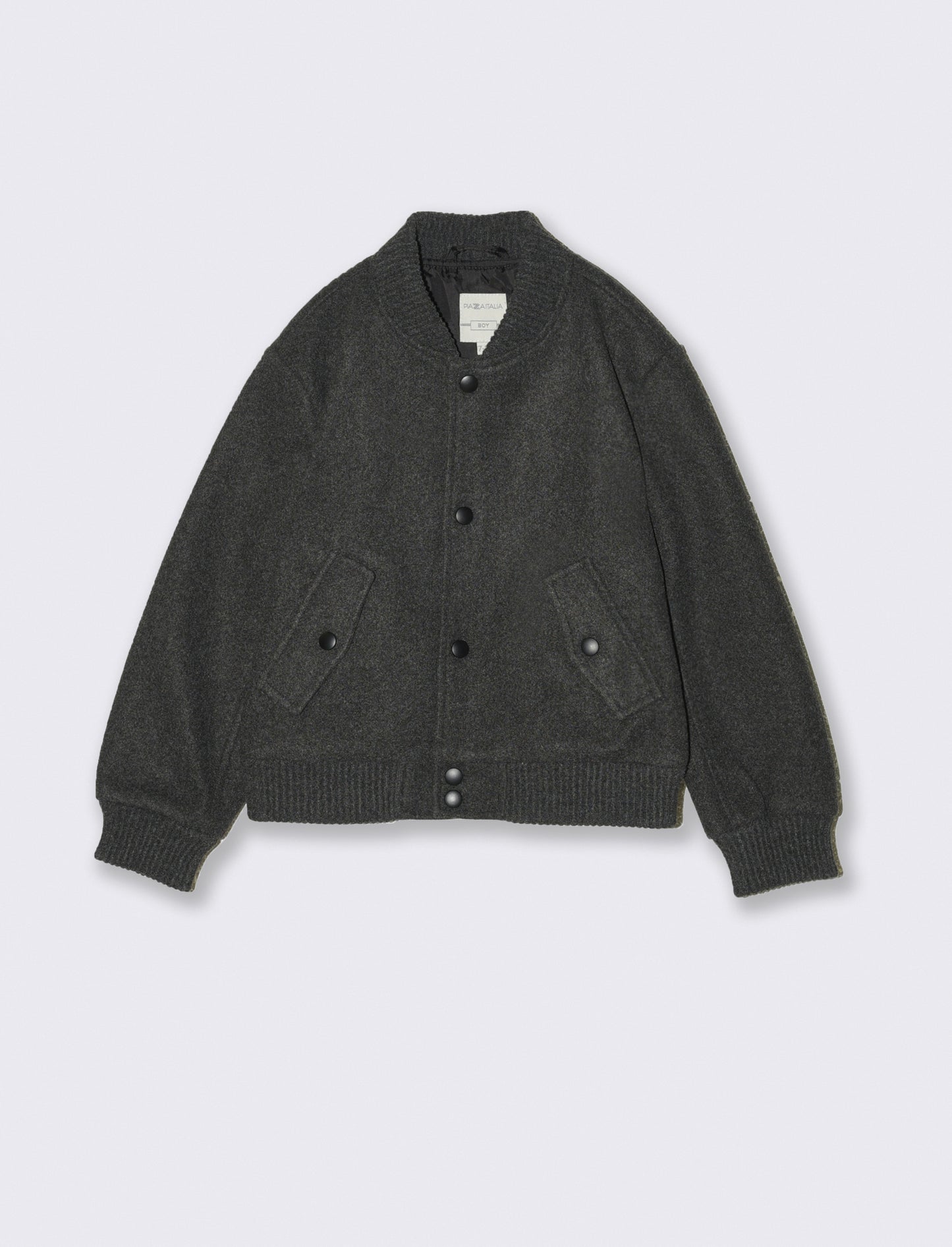 Giubbotto bomber in feltro - Grigio