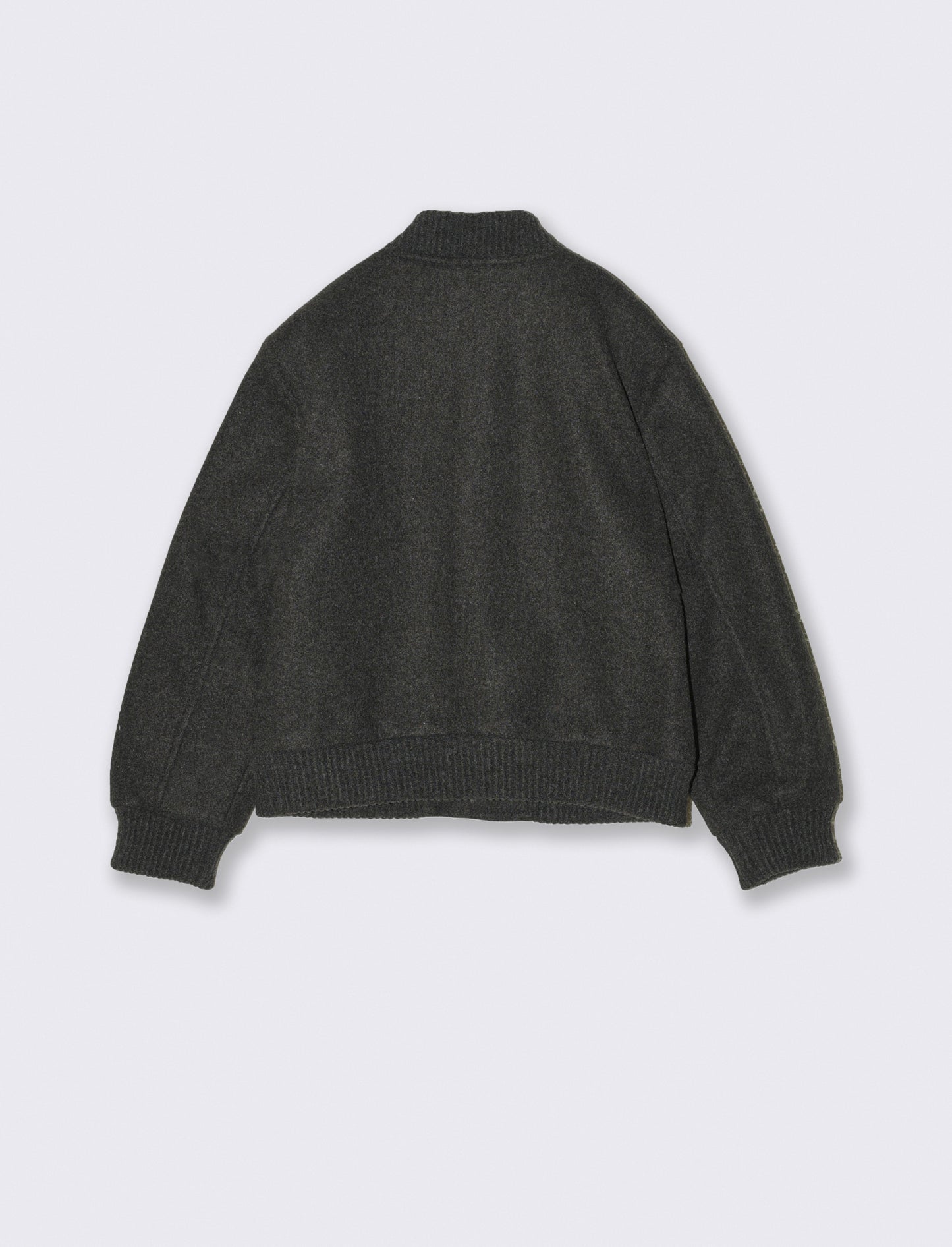 Giubbotto bomber in feltro - Grigio
