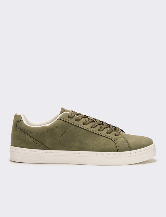 Sneakers minimal da uomo - Verde