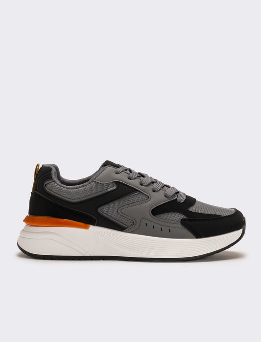 Sneakers multi elementi da uomo - Nero