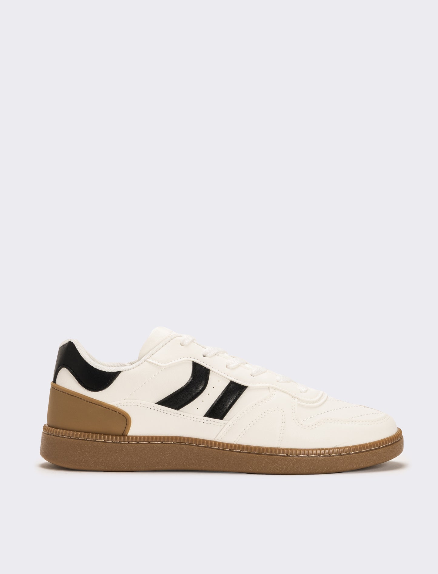 Sneakers con inserti neri da uomo - Bianco