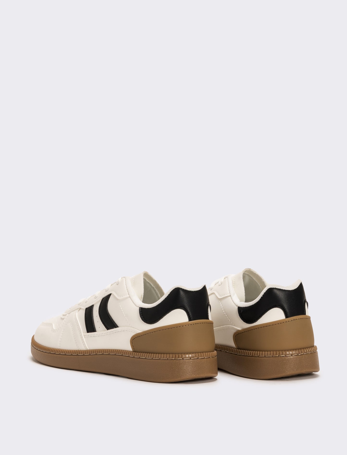 Sneakers con inserti neri da uomo - Bianco