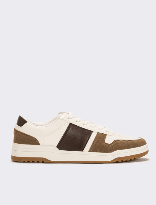 Sneakers multielementi da uomo - Bianco