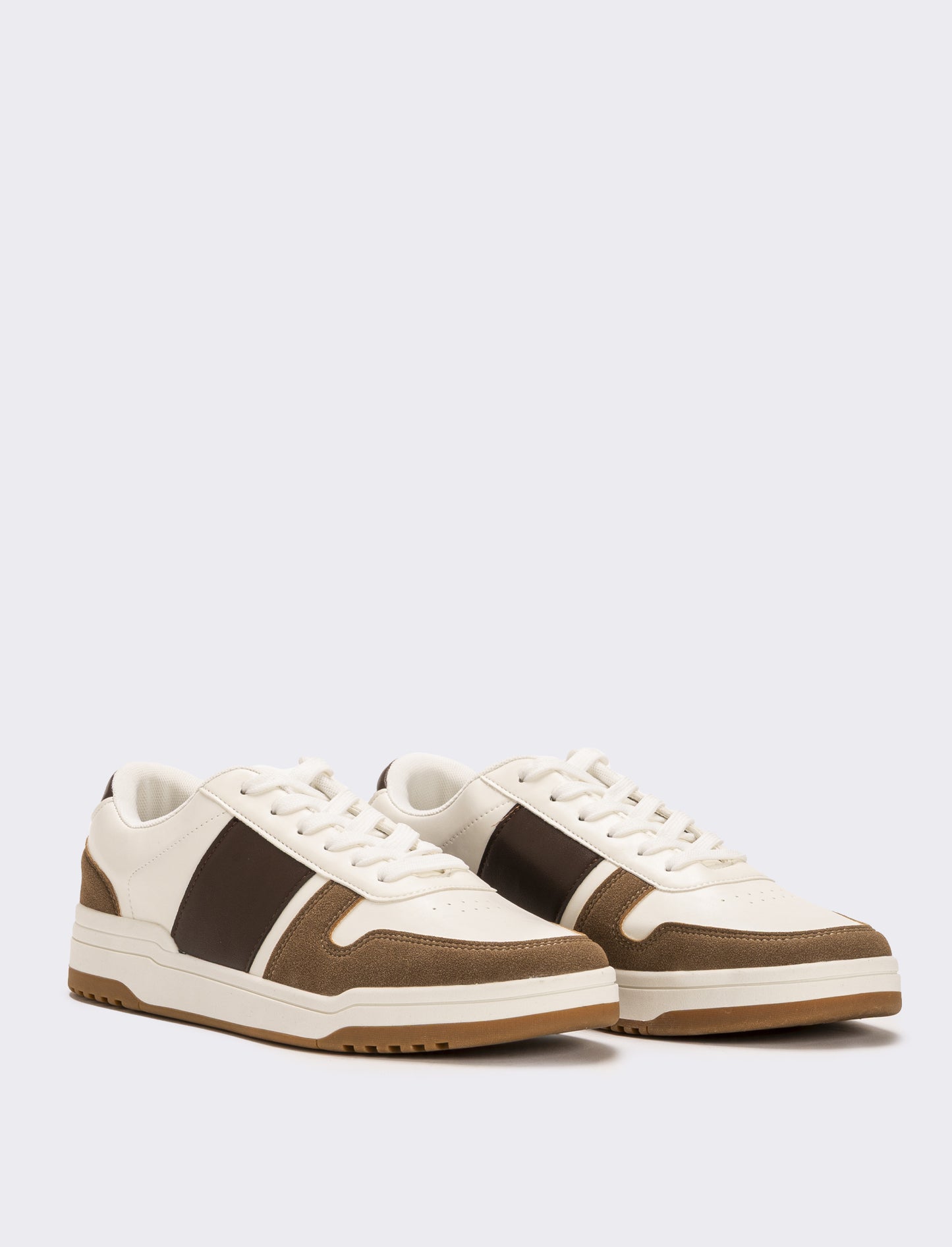 Sneakers multielementi da uomo - Bianco