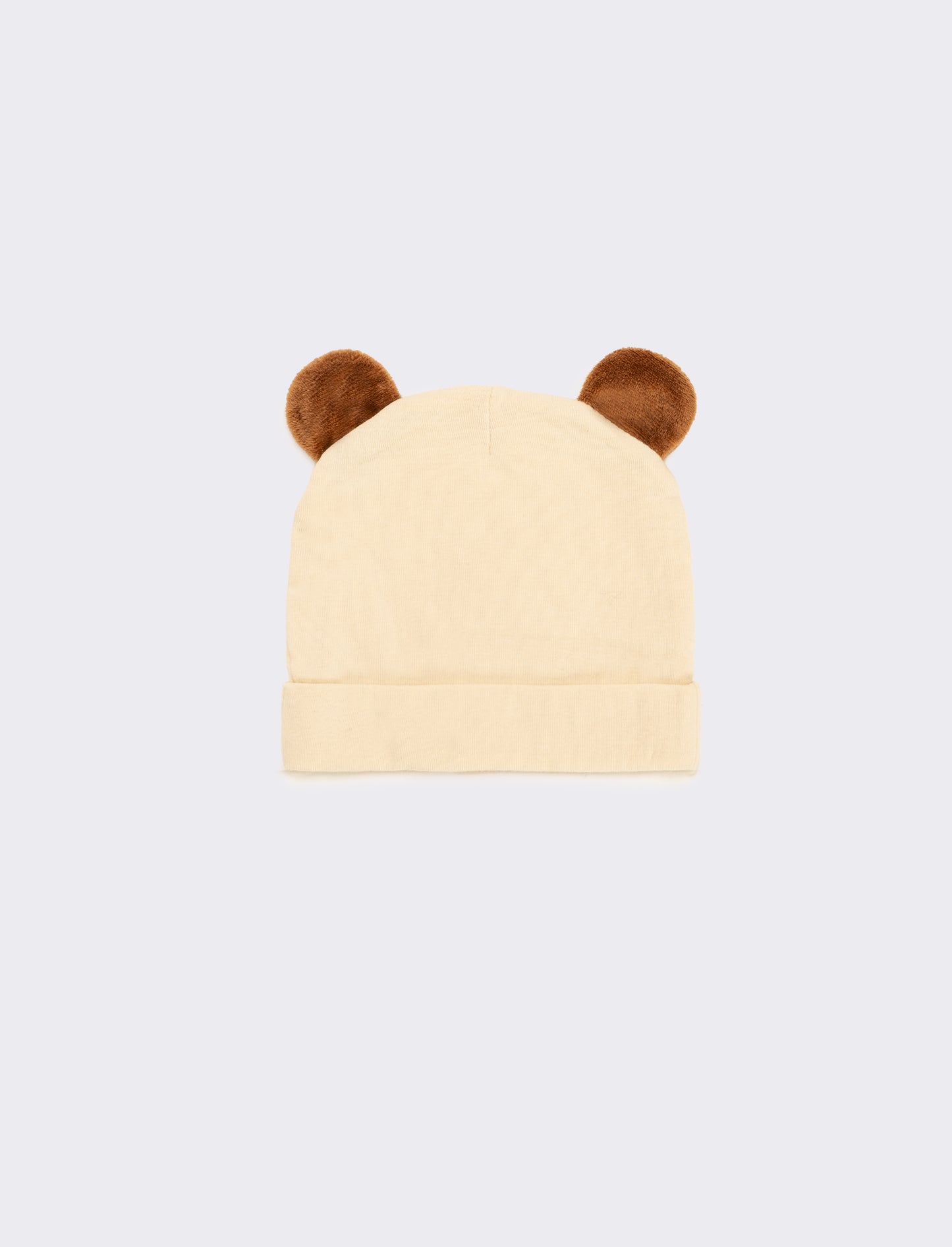 Cuffia e triangolo neonato - Beige