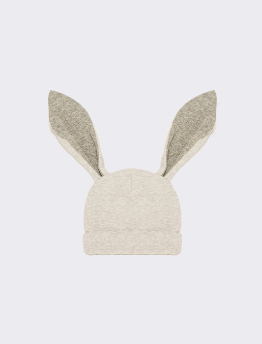 Cappello neonata orecchie lunghe - Grigio