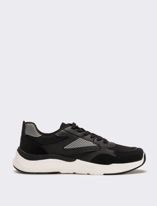 Scarpa stile retrò da uomo - Nero