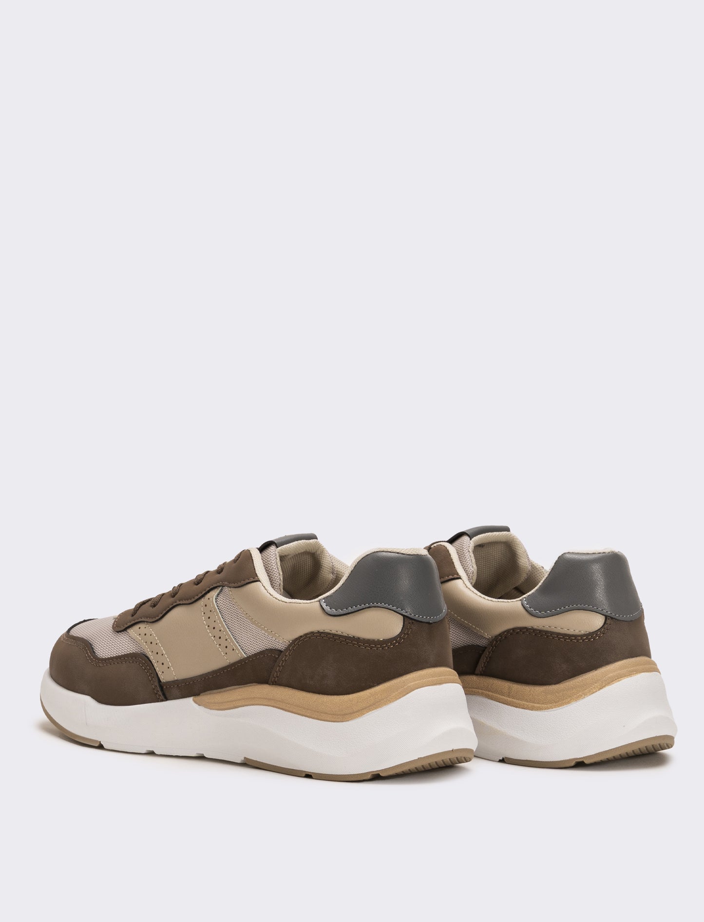 Sneakers retrò da uomo - Beige