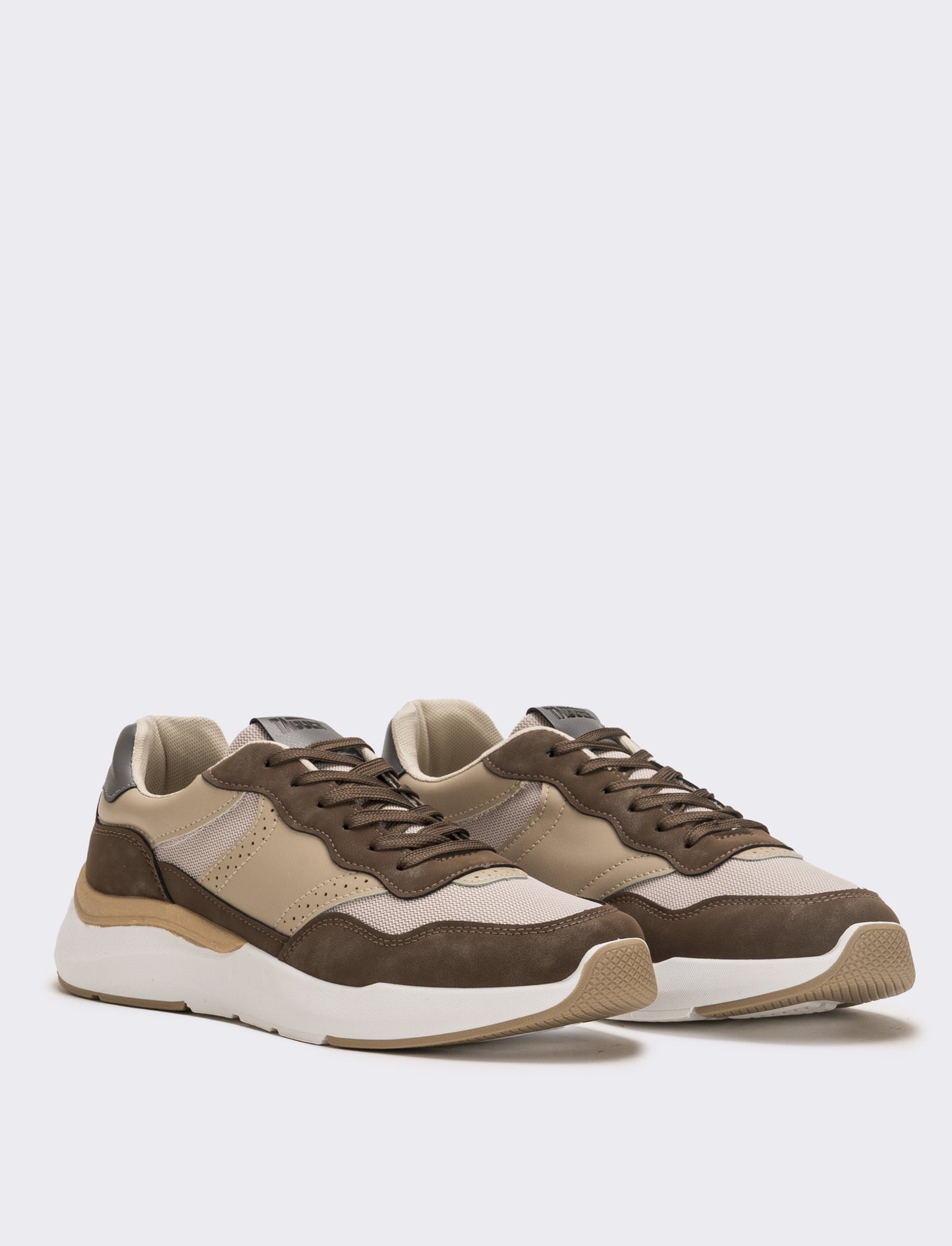 Sneakers retrò da uomo - Beige