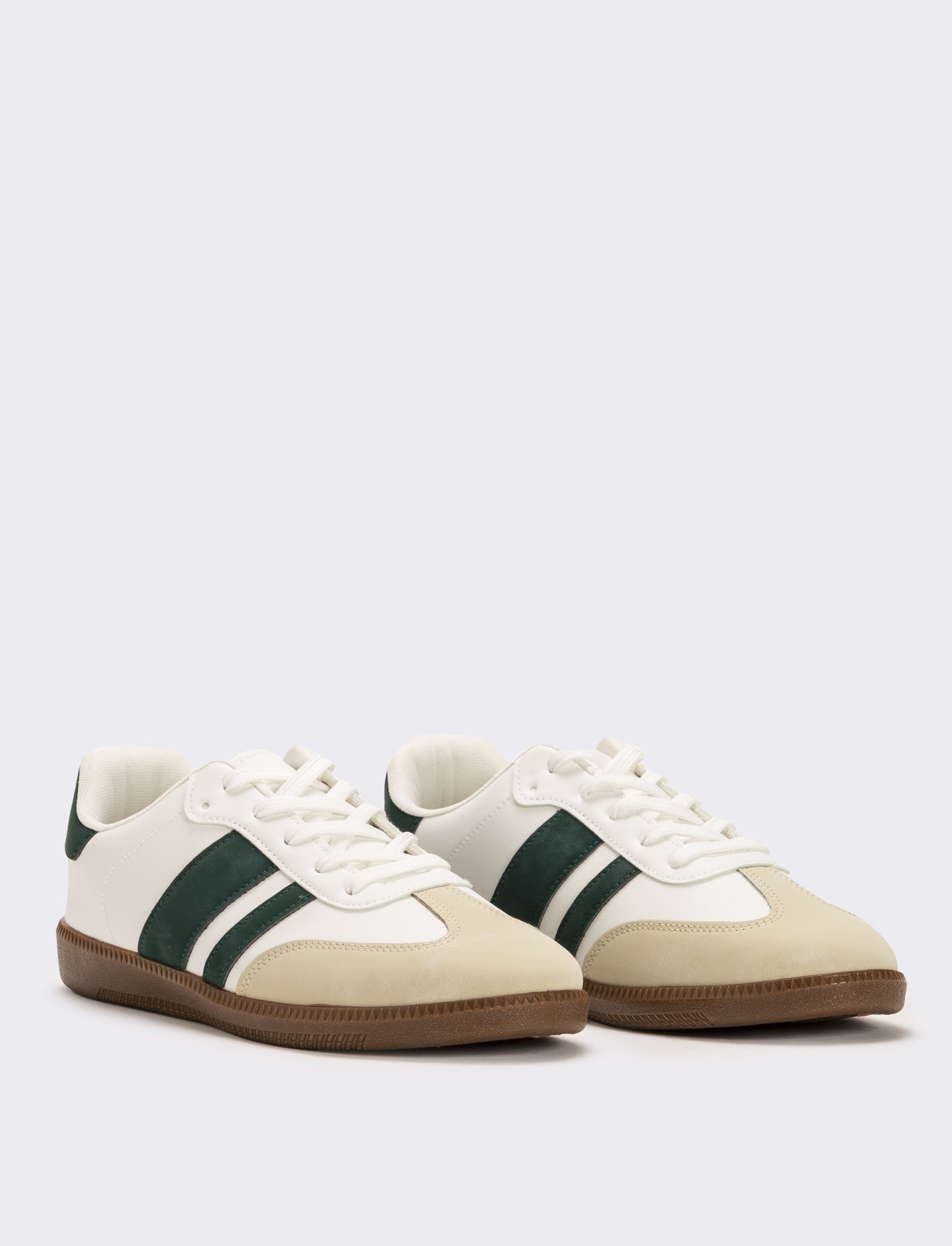 Sneakers con inserti laterali da uomo - Bianco