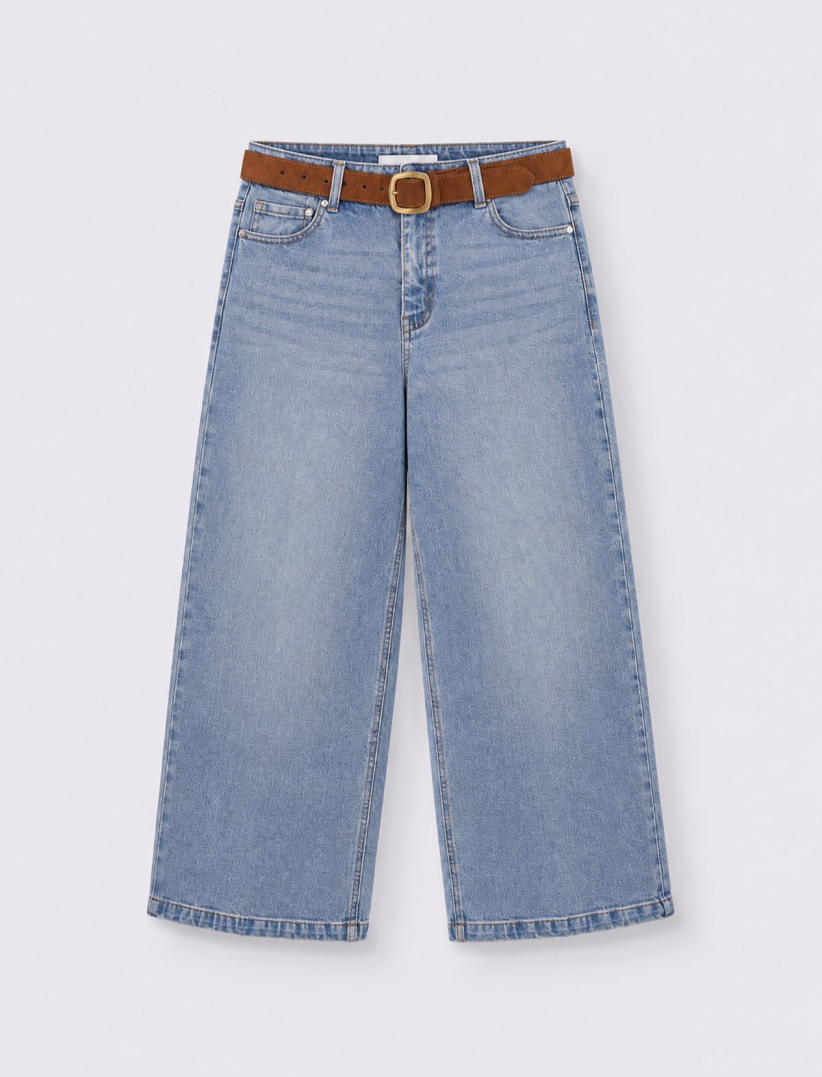 Jeans cinque tasche a vita alta - Denim