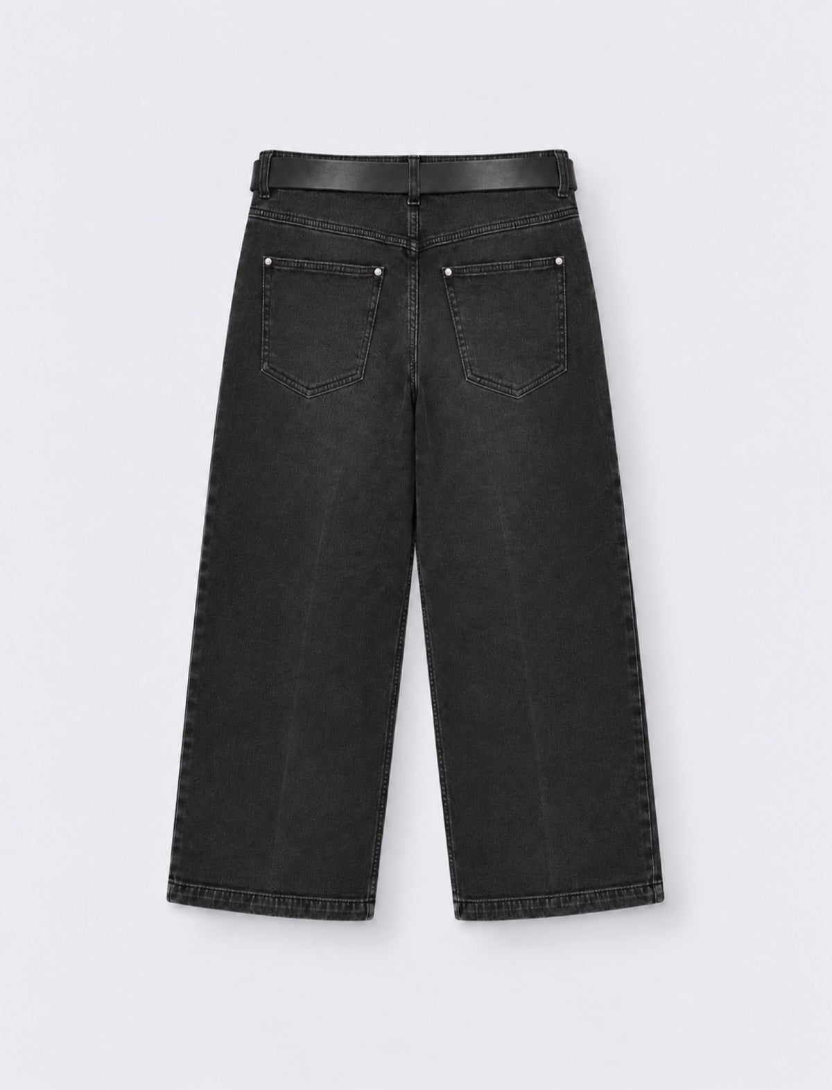 Jeans cinque tasche a vita alta - Nero