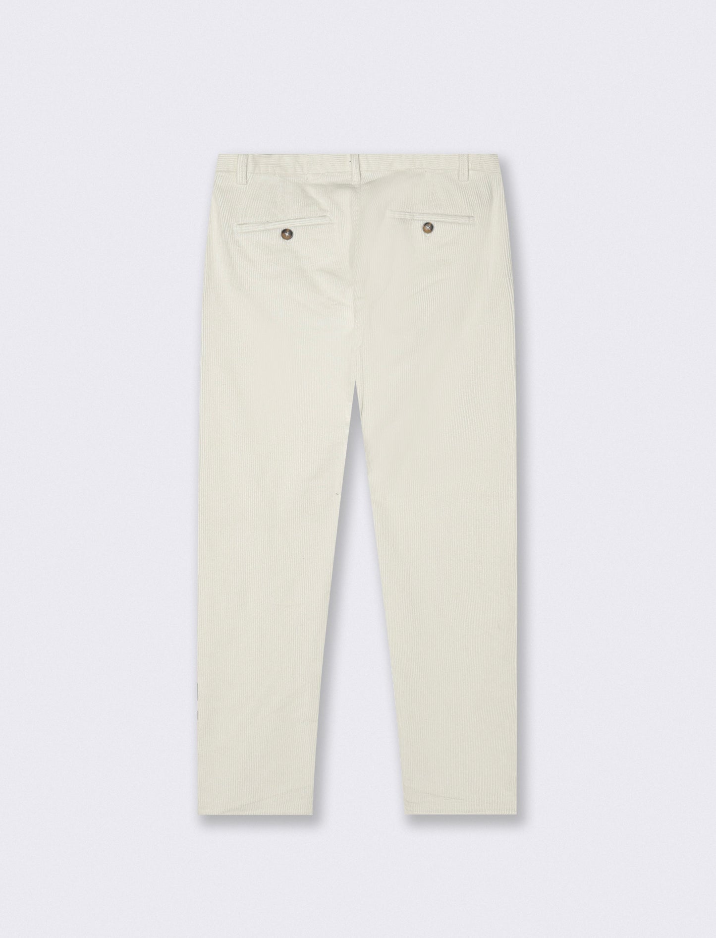 PANTALONI CHINO IN VELLUTO - Bianco