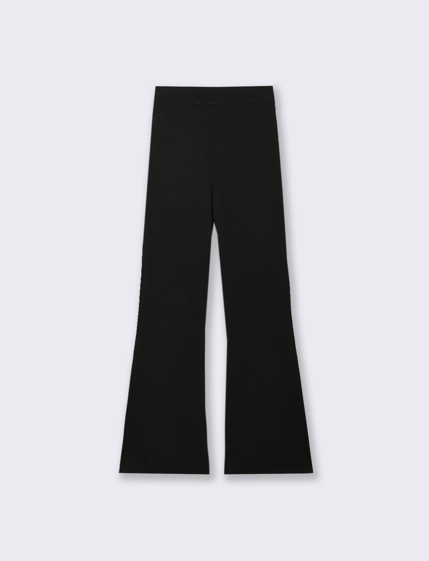 PANTALONE ADERENTE FLARE - Nero