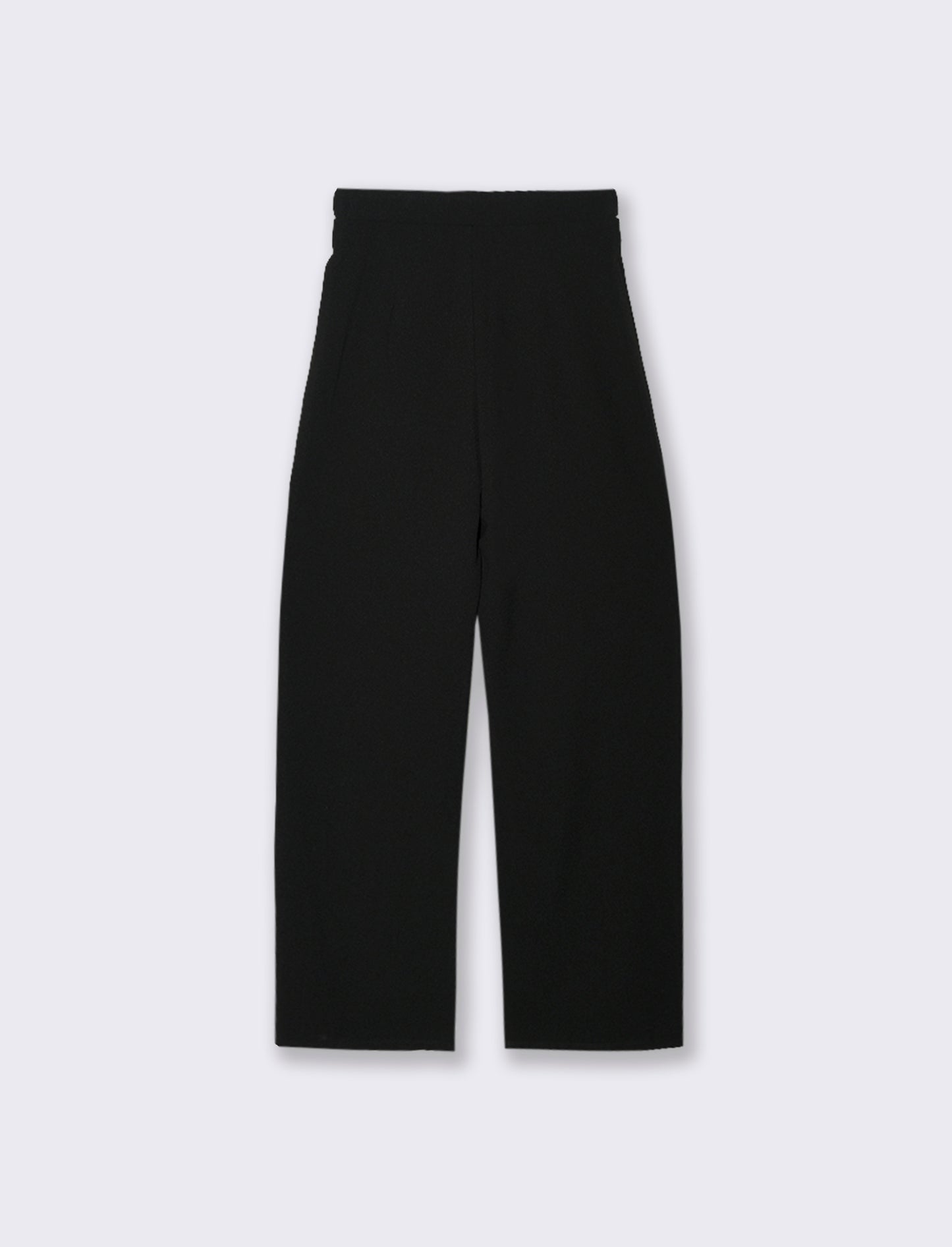 PANTALONE CON FIBIA E PENCE - Nero