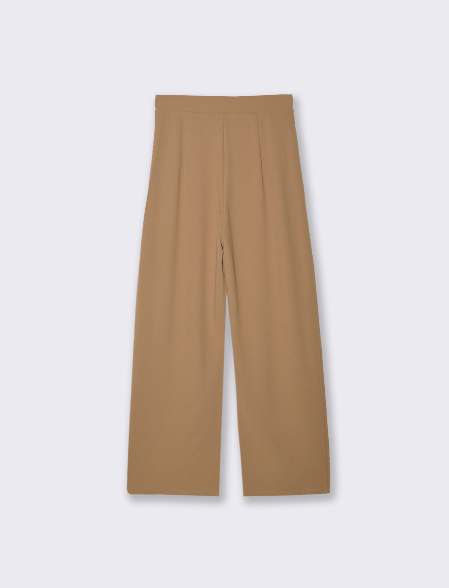 PANTALONE CON FIBIA E PENCE - Cammello