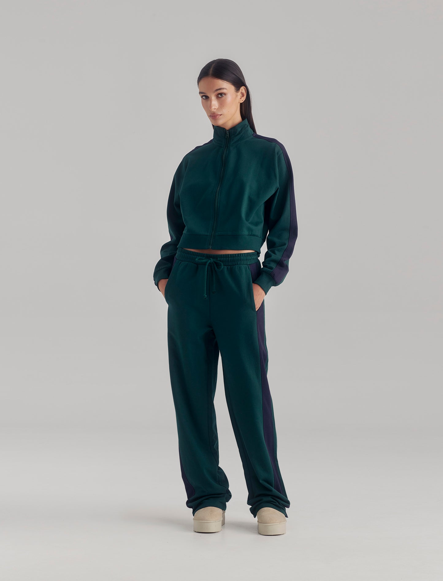 JOGGER CON COULISSE - Verde bosco