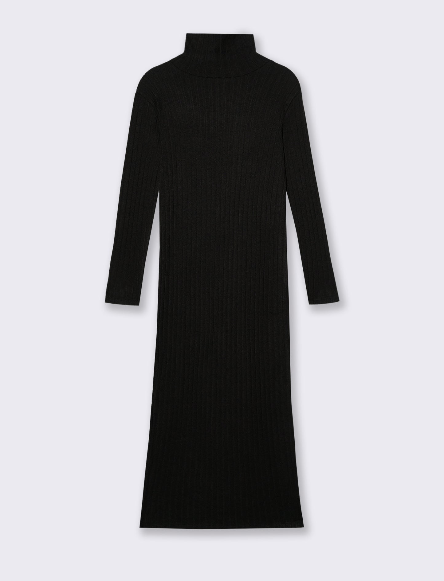 VESTITO LUNGO A COSTE - Nero