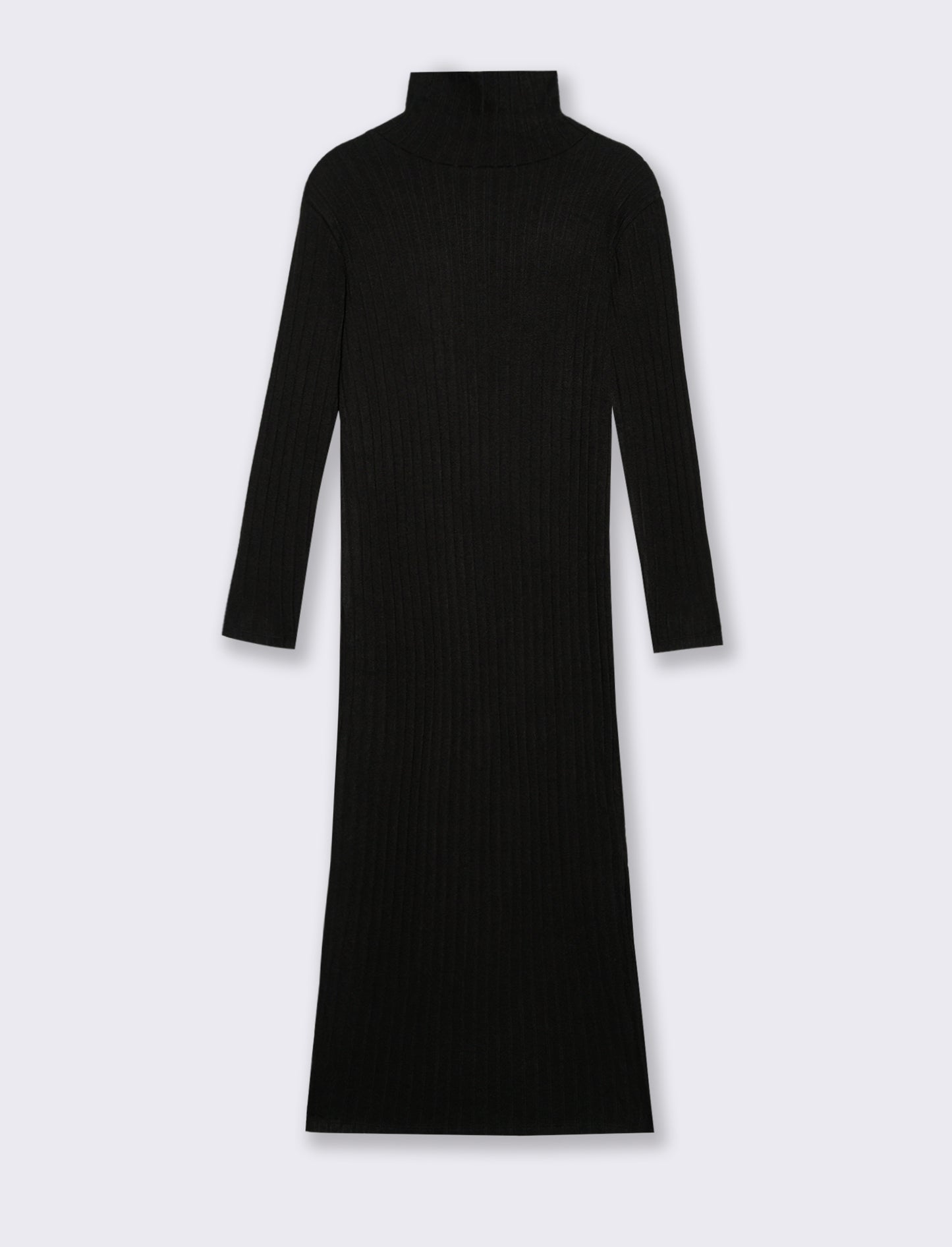 VESTITO LUNGO A COSTE - Nero