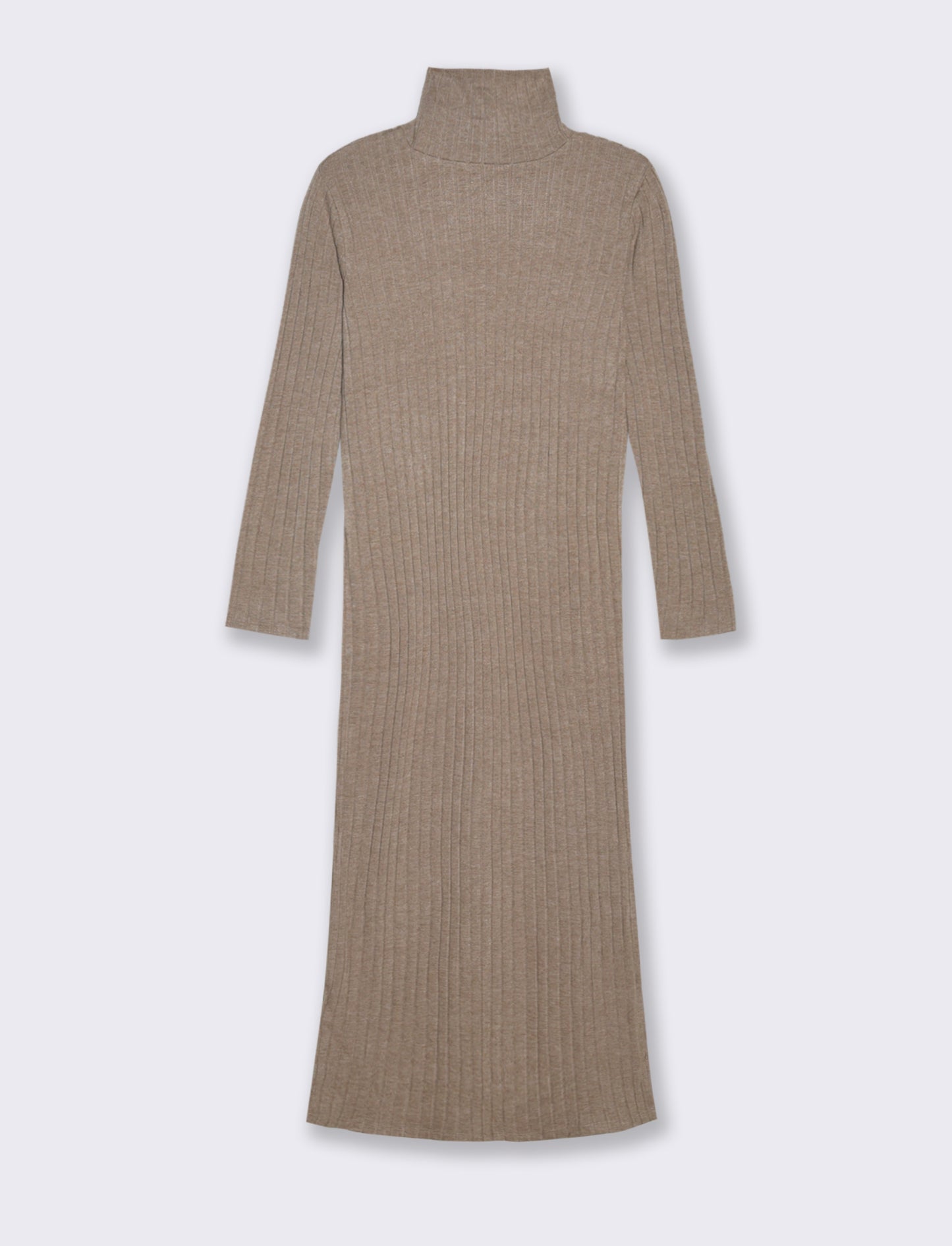 VESTITO LUNGO A COSTE - Cammello