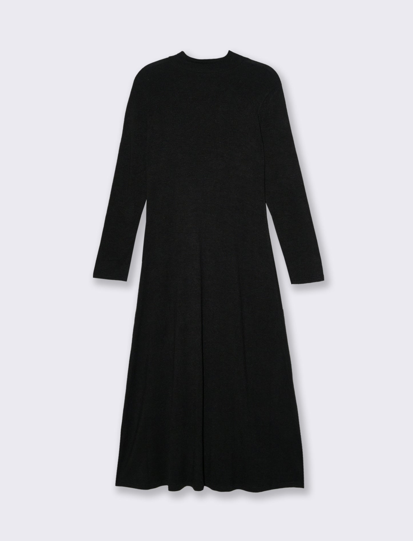 VESTITO LUNGO SVASATO - Nero