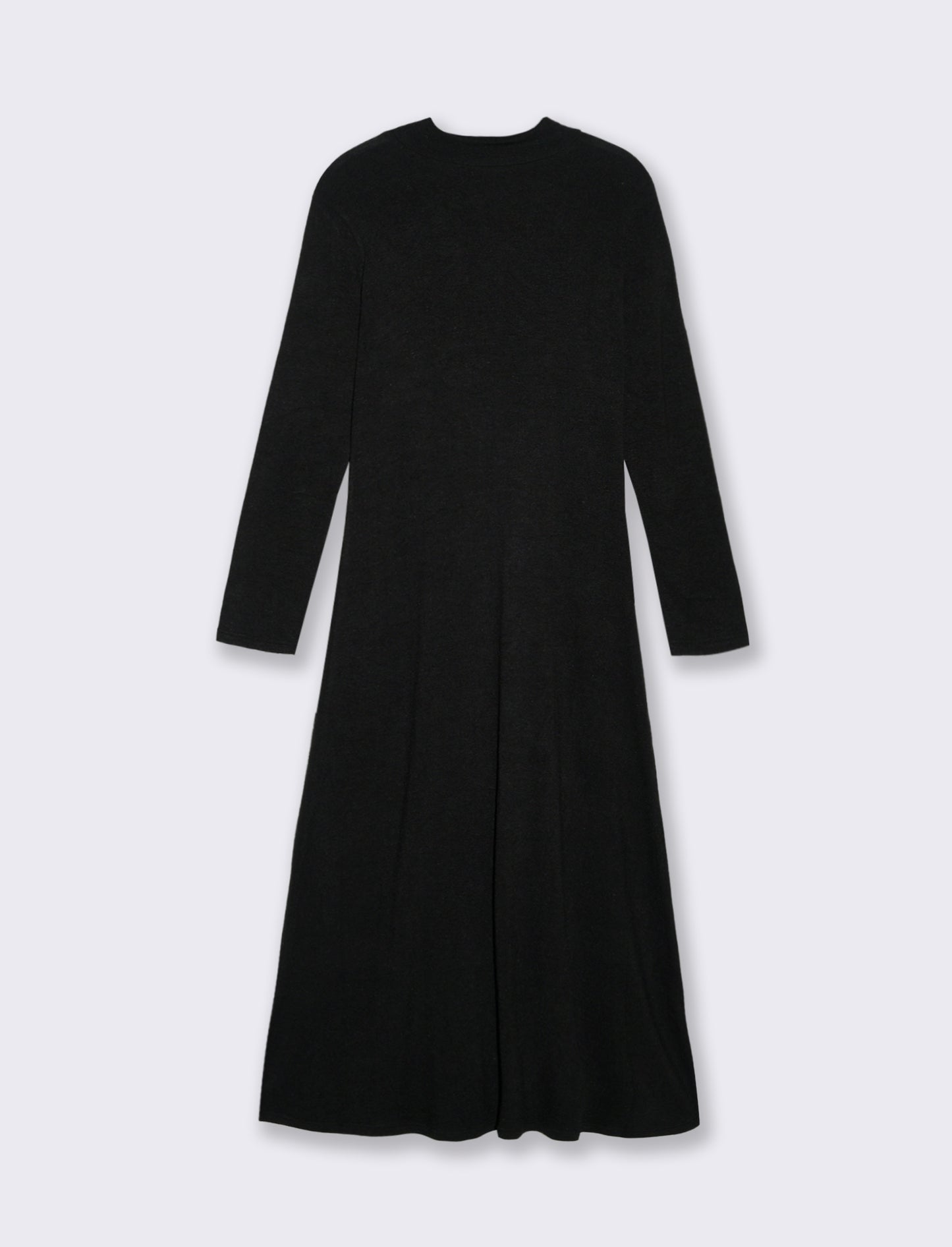 VESTITO LUNGO SVASATO - Nero