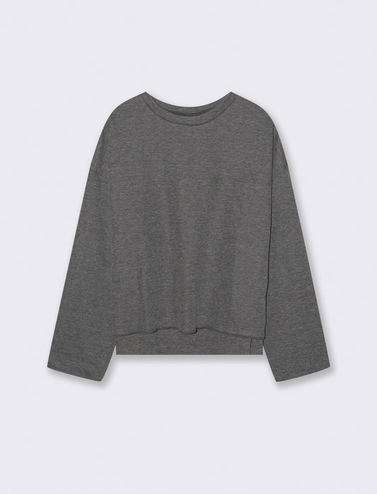 MAGLIA MEZZO COLLO - Grigio melange