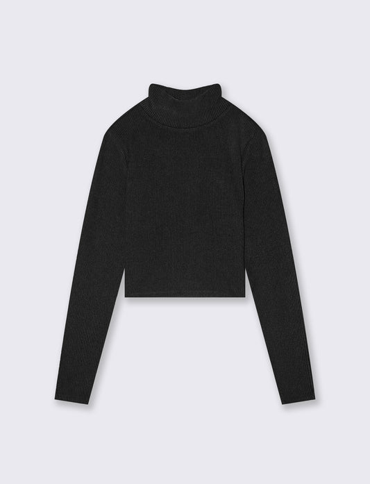 T-SHIRT BASICA A COSTE - Nero
