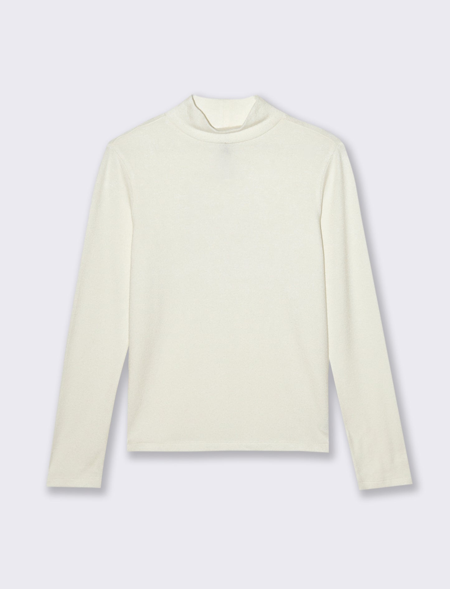 T-SHIRT BASICA MEZZO COLLO - Avorio