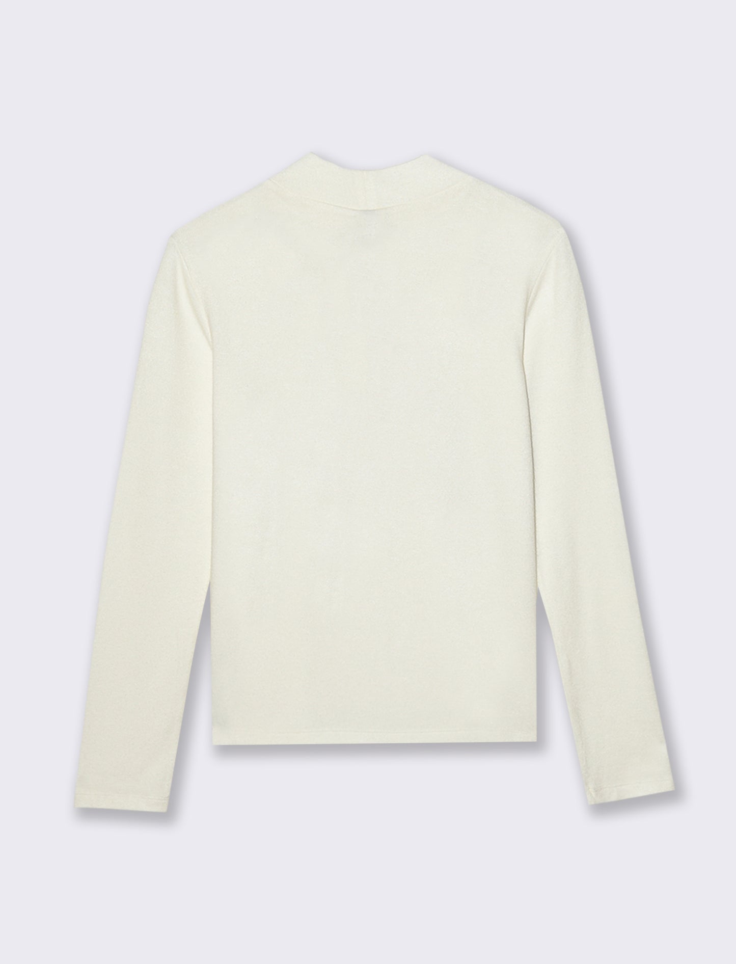 T-SHIRT BASICA MEZZO COLLO - Avorio