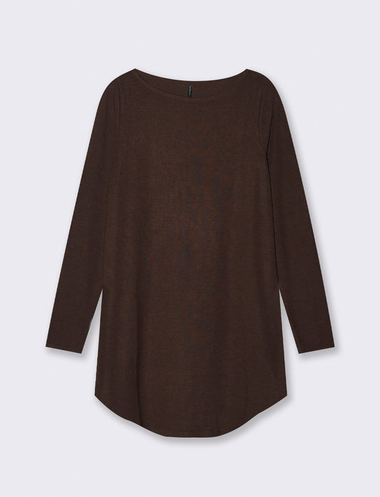 T-SHIRT CON SCOLLO A BARCA - Moro