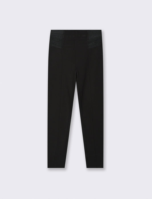 LEGGINGS  A VITA ALTA IN PUNTO MILANO - Nero