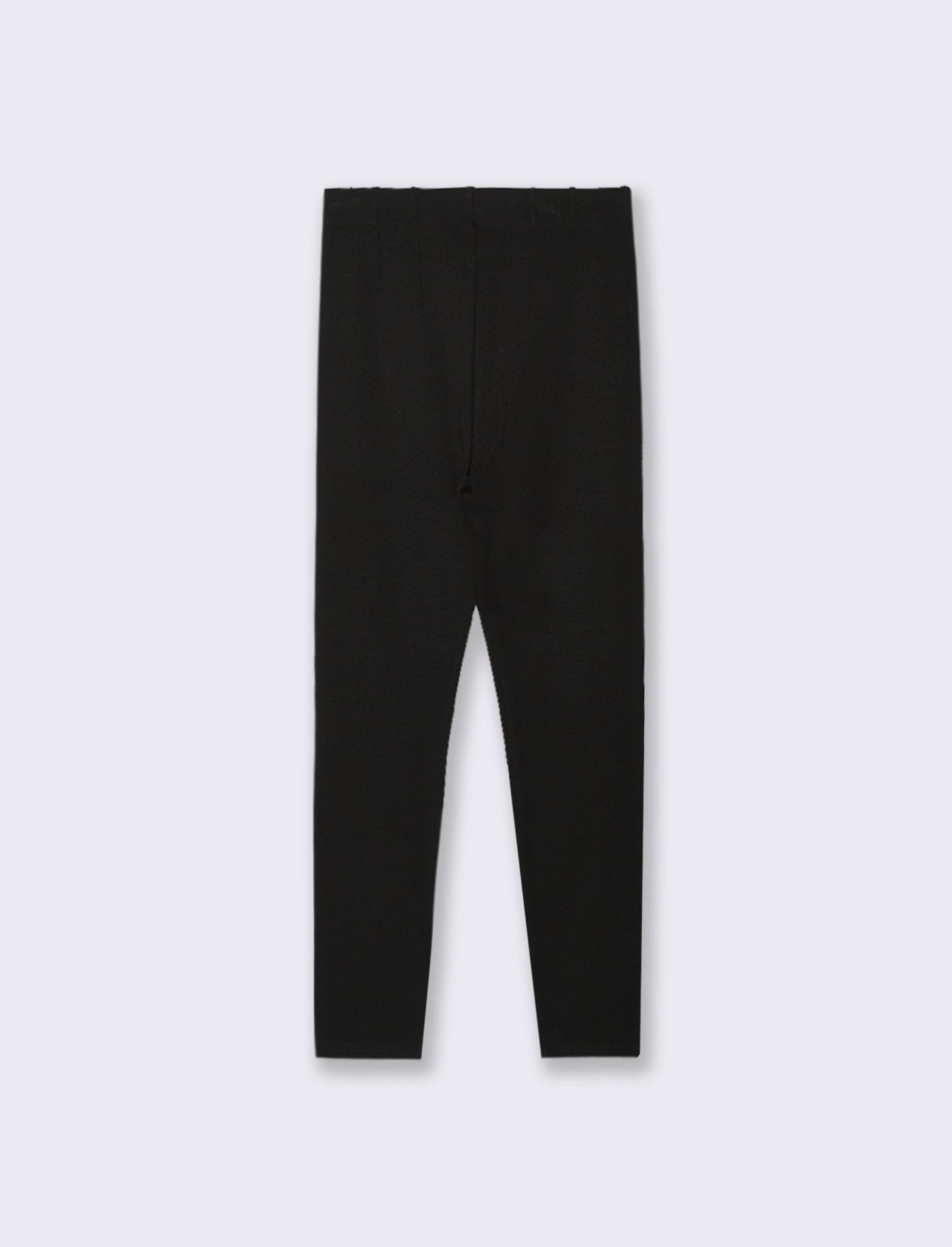 LEGGING IN PUNTO MILANO CON BOTTONI - Nero