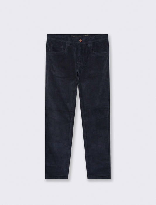 PANTALONI 5 TASCHE IN VELLUTO - Blu