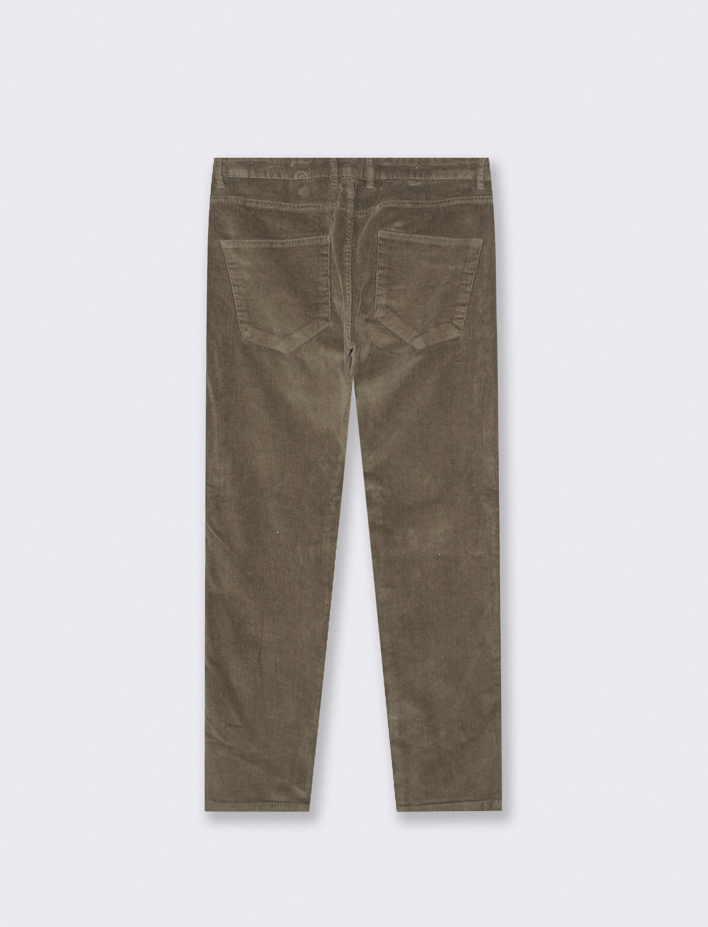PANTALONI 5 TASCHE IN VELLUTO - Grigio fango