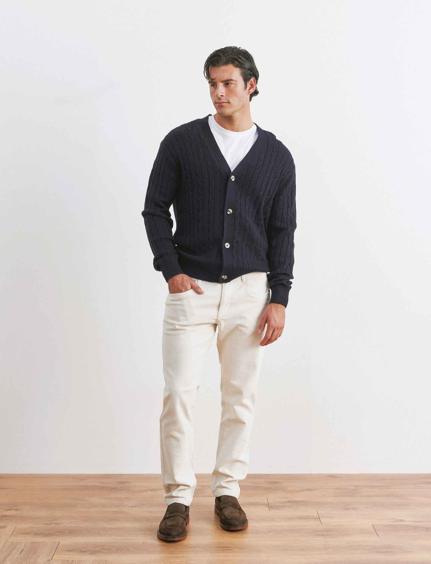 PANTALONI 5 TASCHE IN VELLUTO - Bianco