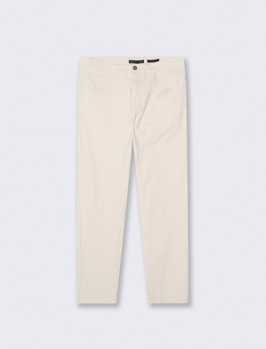 PANTALONI 5 TASCHE IN VELLUTO - Bianco