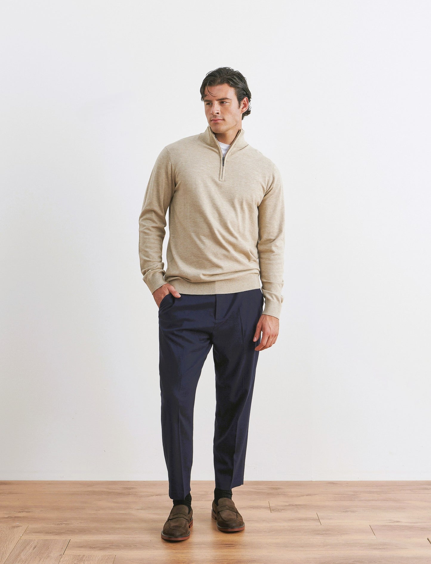 PANTALONI CHINO EASY FORMAL FIT - Blu