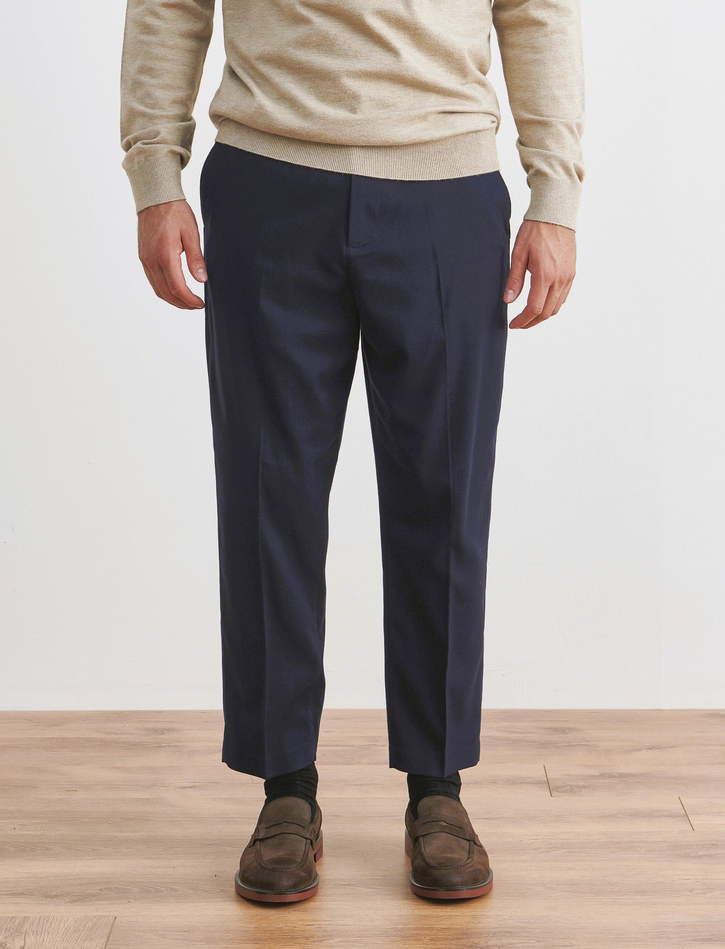 PANTALONI CHINO EASY FORMAL FIT - Blu