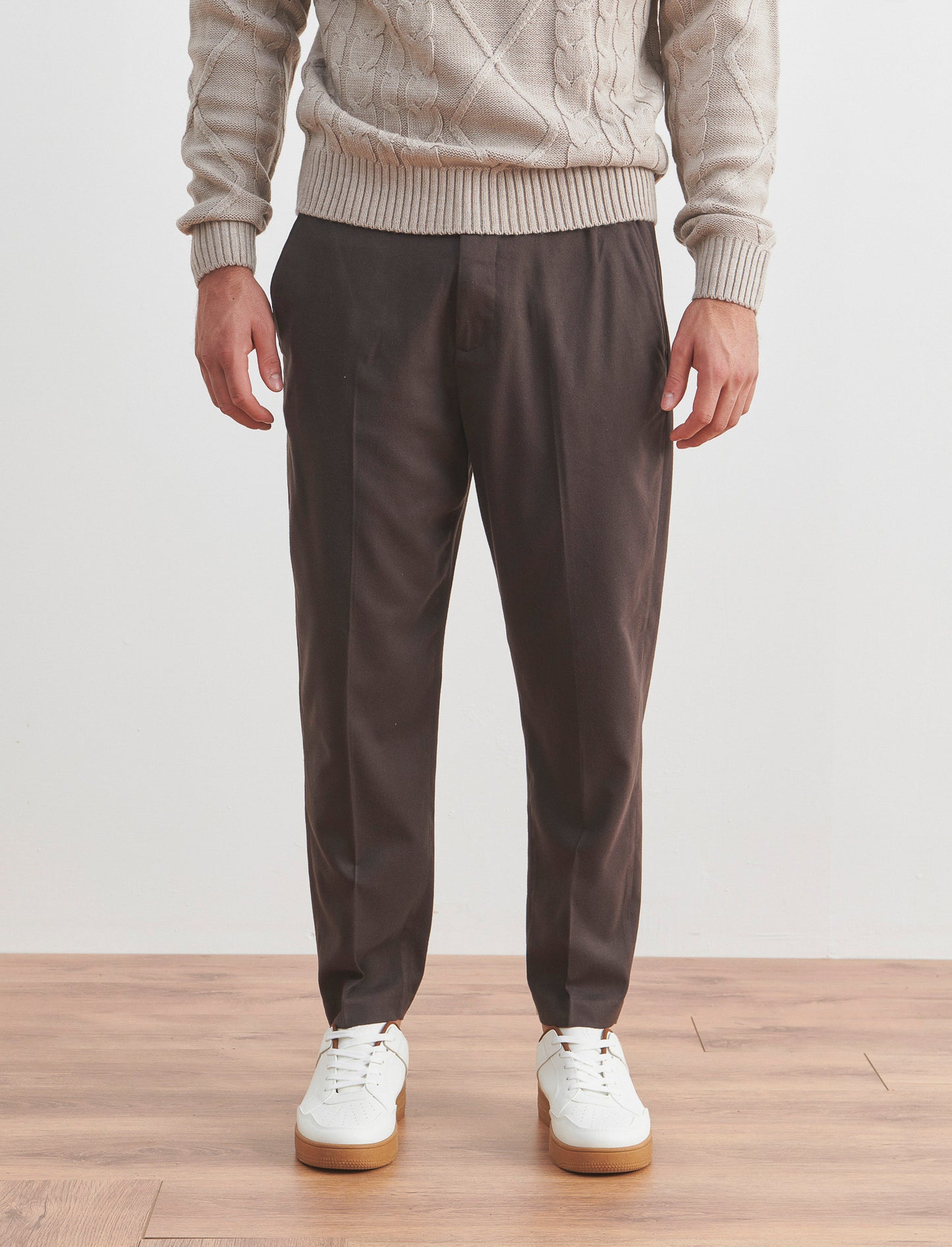 PANTALONI CHINO EASY FORMAL FIT - Moro