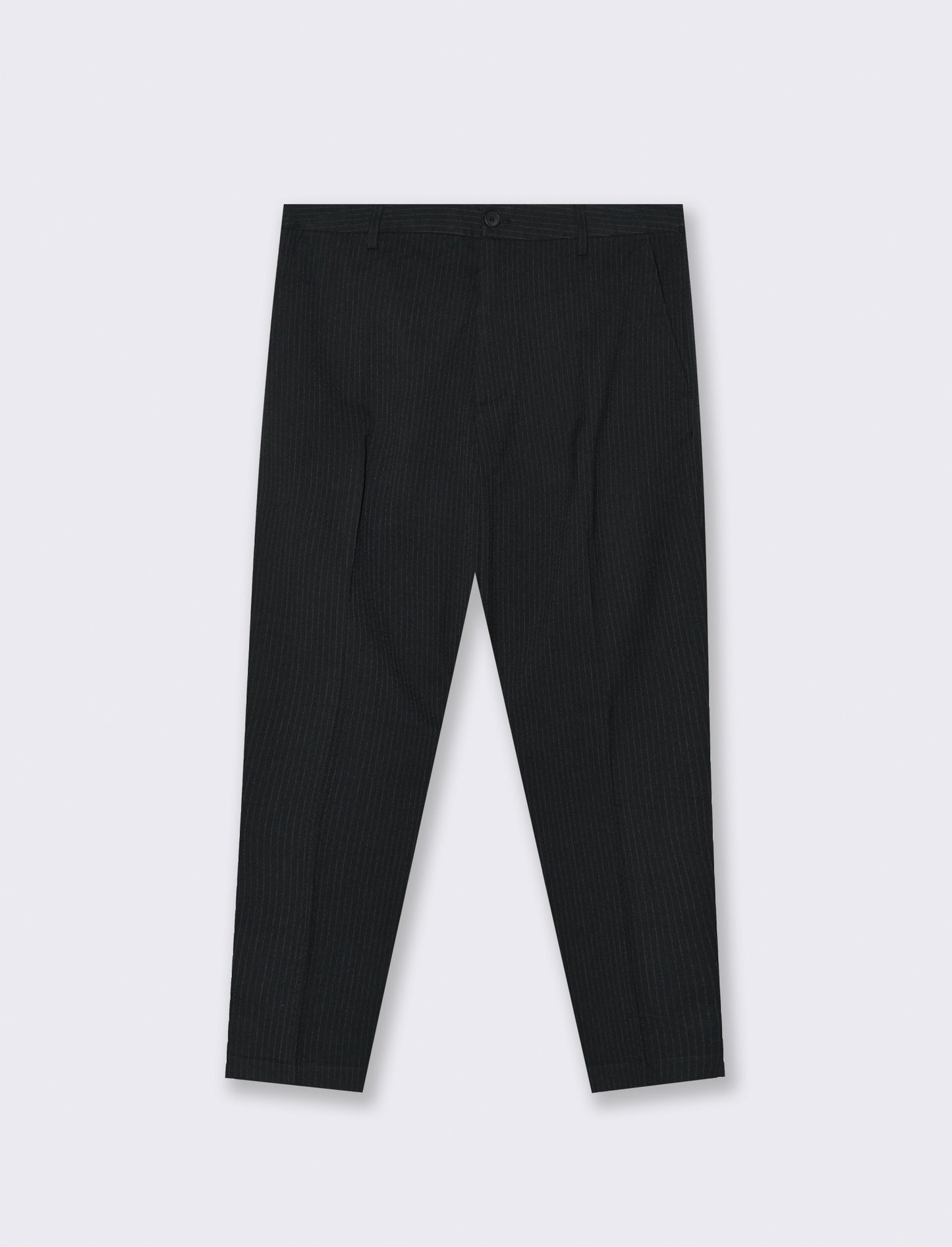 PANTALONI CHINO GESSATI EASY FORMAL FIT - Nero