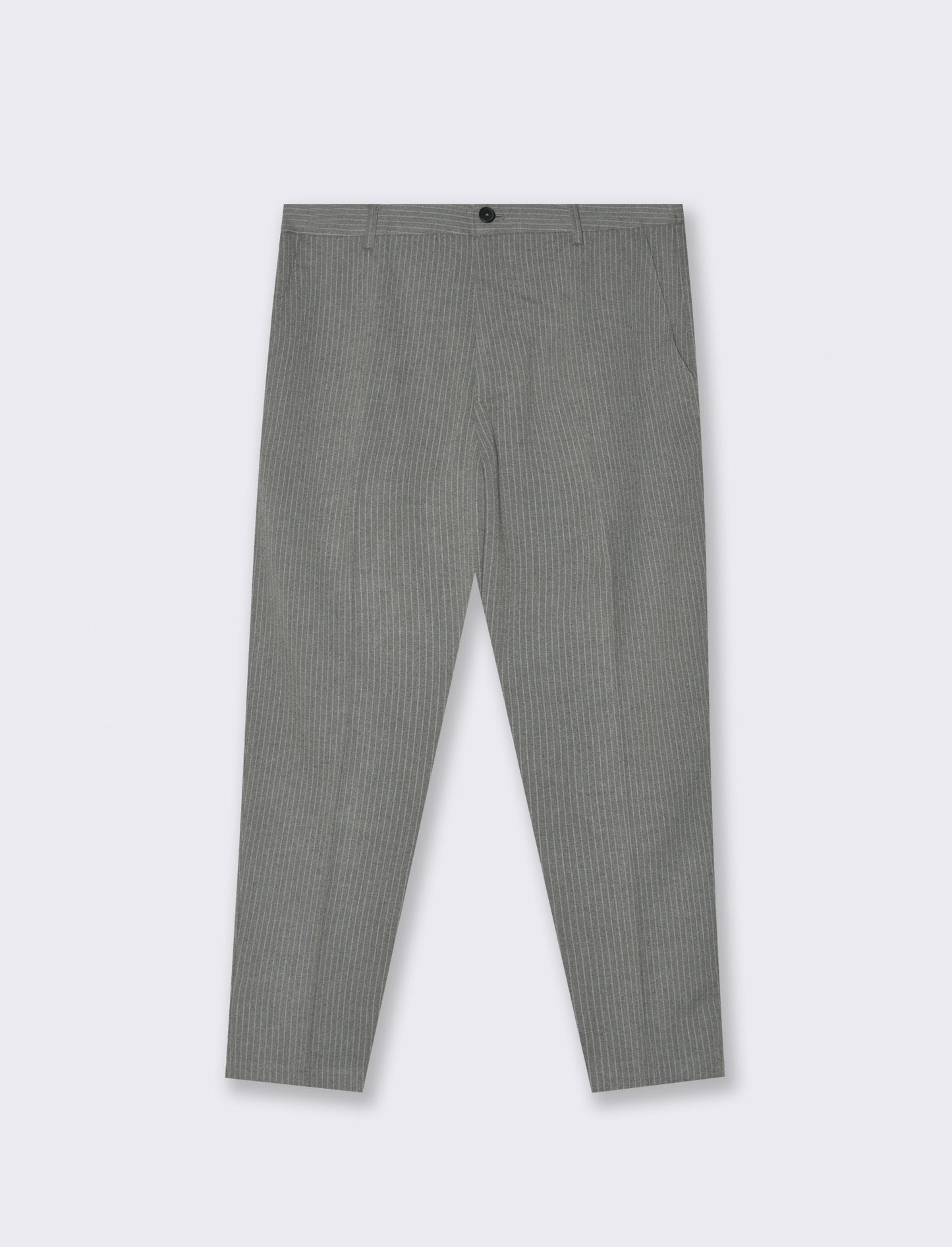 PANTALONI CHINO GESSATI EASY FORMAL FIT - Grigio mel.