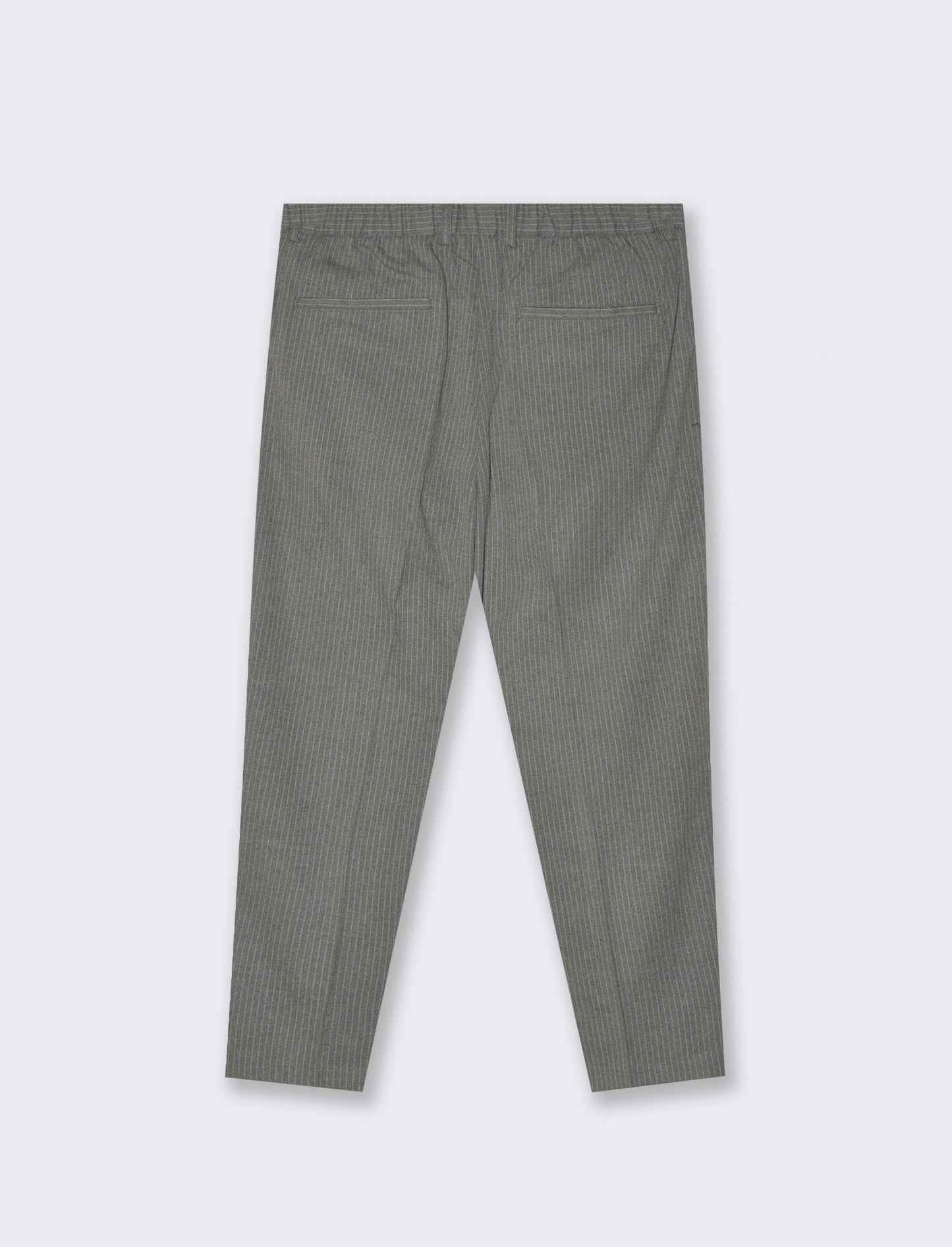 PANTALONI CHINO GESSATI EASY FORMAL FIT - Grigio mel.