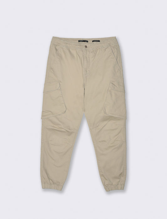 PANTALONI CARGO FIT - Beige