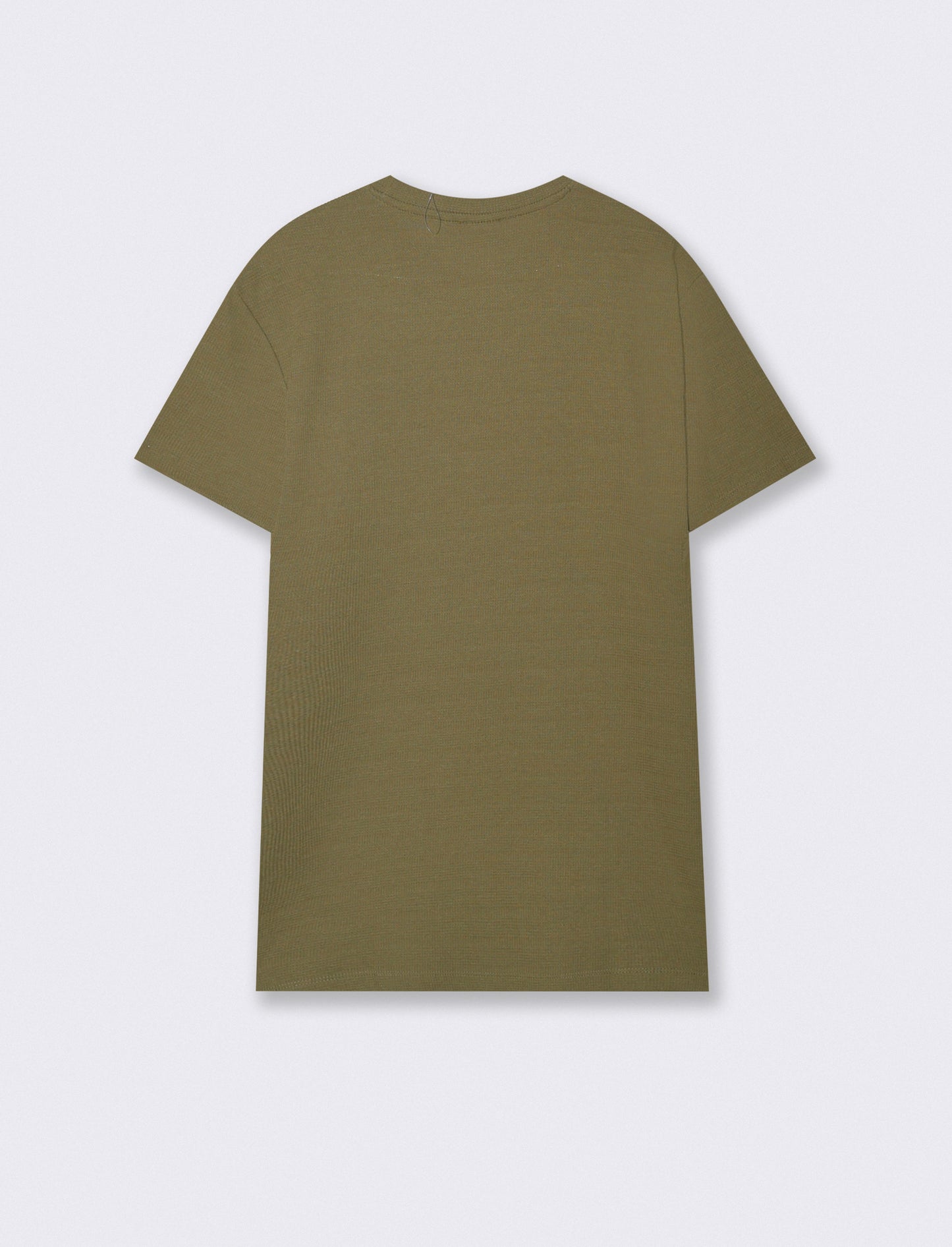 T-SHIRT  IN WAFFLE  JACQUARD REGULAR FIT - Verde oliva