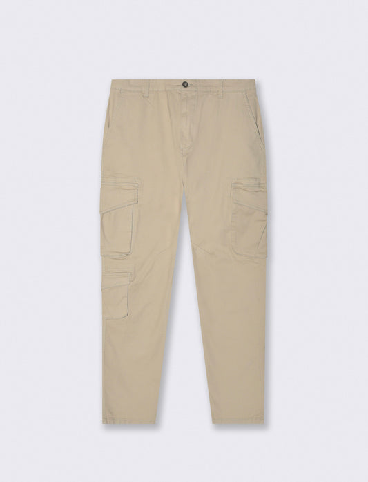 PANTALONI CARGO FIT - Beige