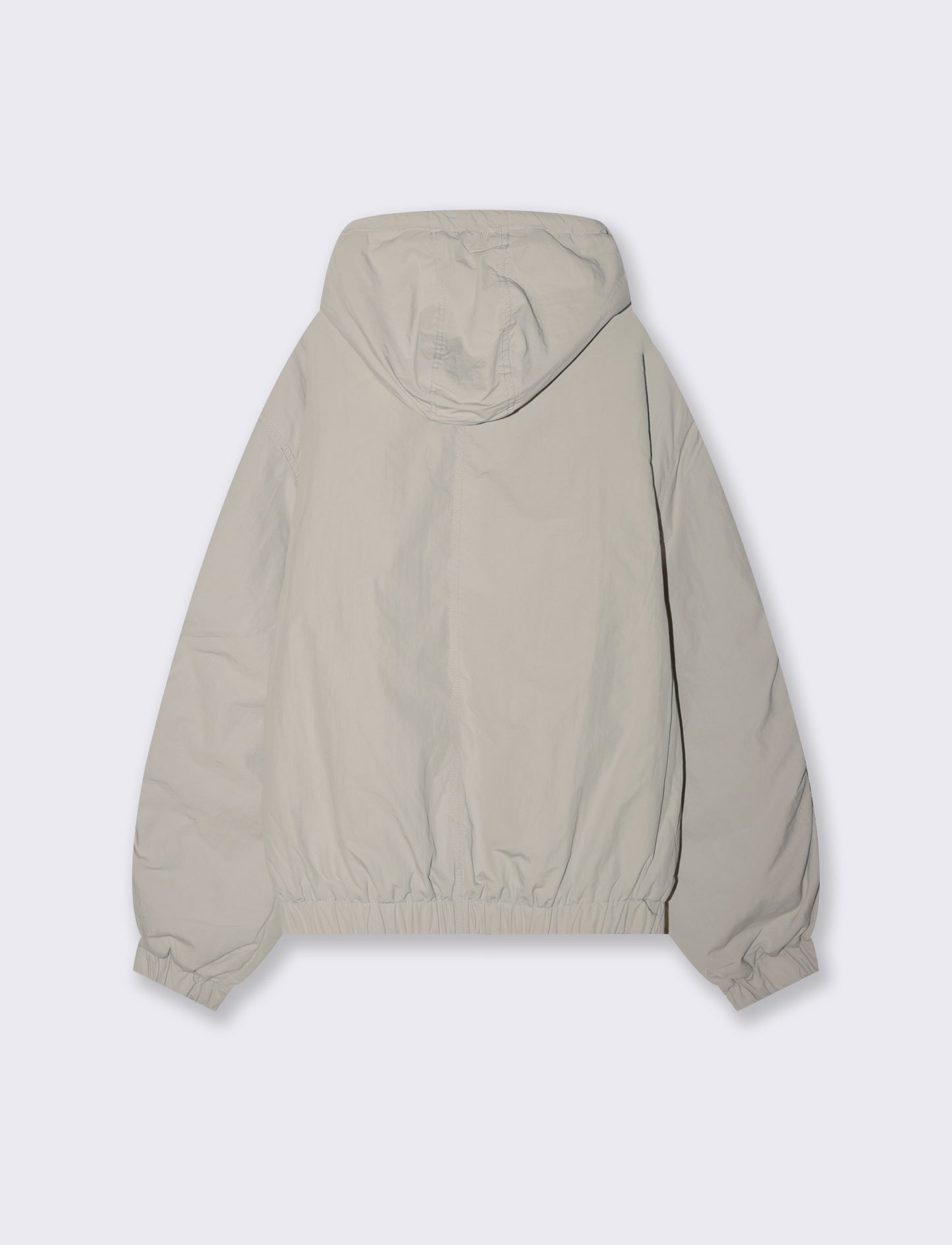 GIUBBOTTO TECNICO CON CAPPUCCIO BOXY FIT - Grigio ghiaccio